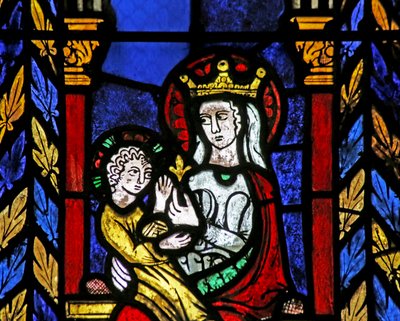 Fenster aus der Kirche St. Johannes der Täufer, ca. 1275 von French School